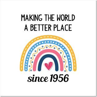 Making The World Better Since 1956 67th Birthday 67 Years Old Posters and Art